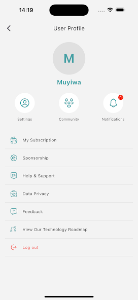 Founder Thrive app screen 2